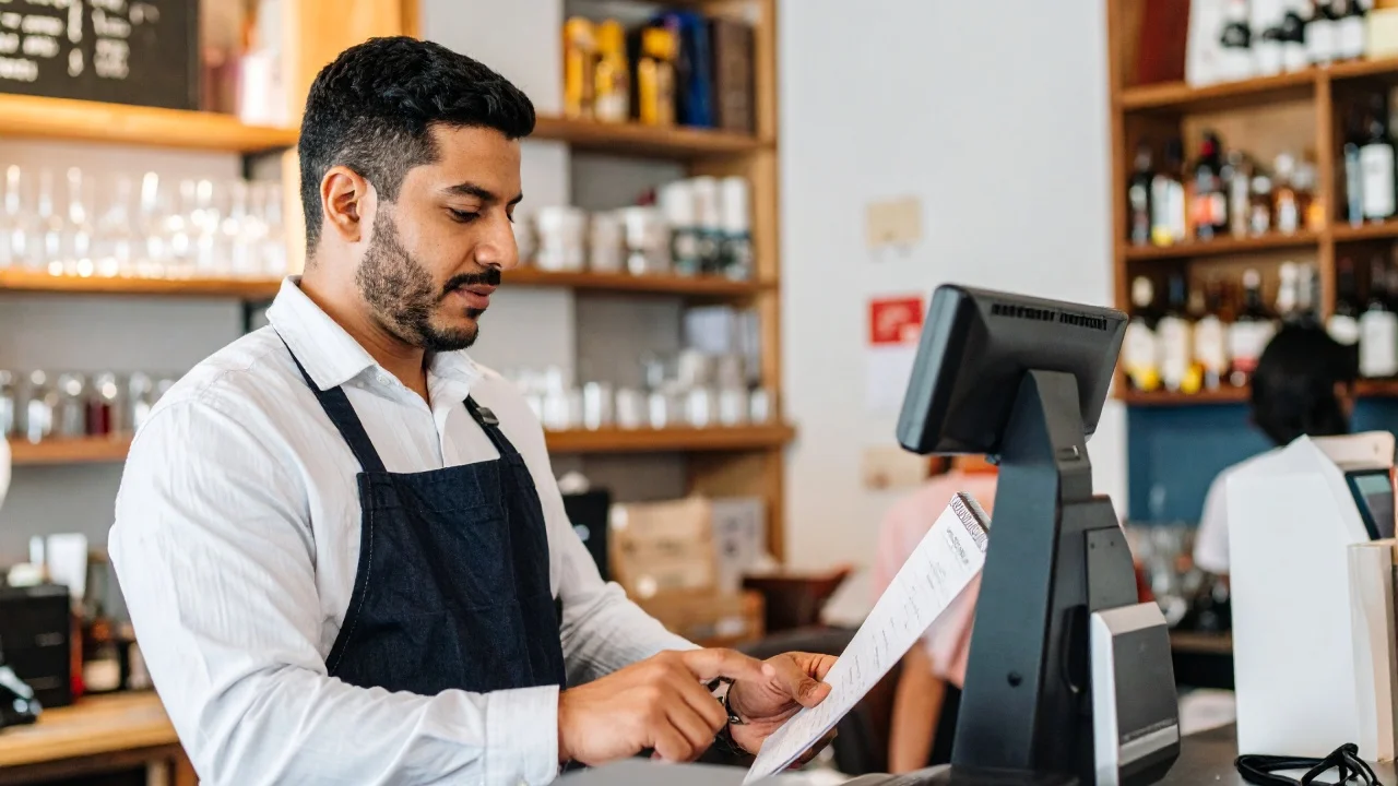 Restaurator generujacy raport miesieczny z kasy fiskalnej