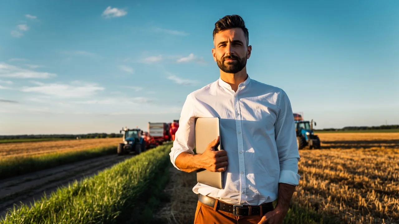 Rolnik ryczałtowy na swoim polu